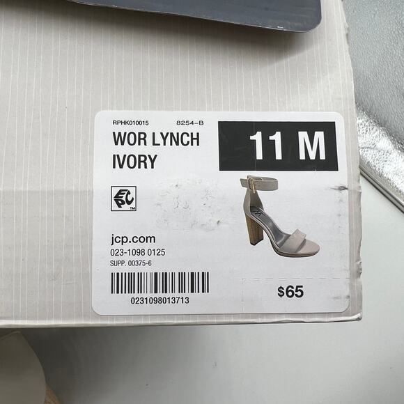 Worthington Womens Lynch Heeled Sandals Ivory Size 11M - Picture 11 of 11